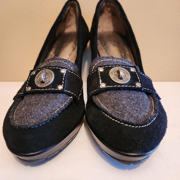 Hush Puppies Suede Loafer Heels - Picture 3 of 9